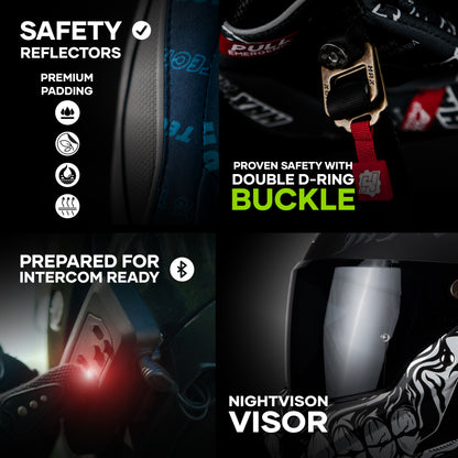 BLACK PEARL BANDIT SILVER HELMET | Matte Finish