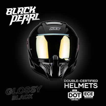 BLACK PEARL BLACK HELMET | Glossy Finish