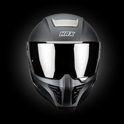BLACK PEARL GUN METAL HELMET | Matte Finish