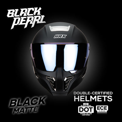 BLACK PEARL BLACK HELMET | Matte Finish
