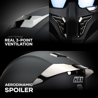 BLACK PEARL BLACK HELMET | Matte Finish