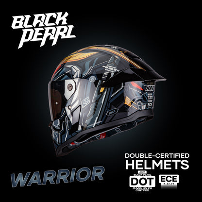 BLACK PEARL WARRIOR HELMET | Glossy Finish