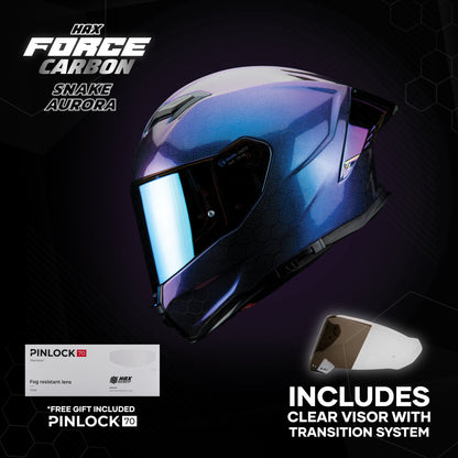 FORCE CARBON AURORA SNAKE | Glossy Finish