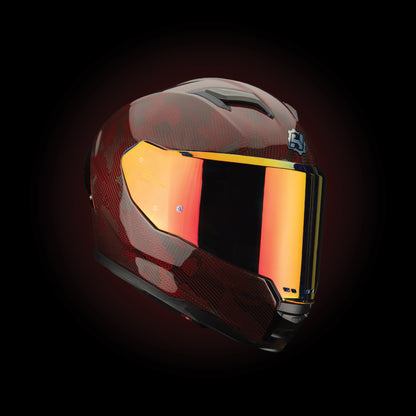 FORCE CARBON CAMUFLAGE SCARLET HELMET | Glossy Finish