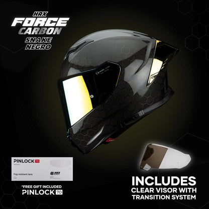 FORCE CARBON BLACK SNAKE | Glossy Finish