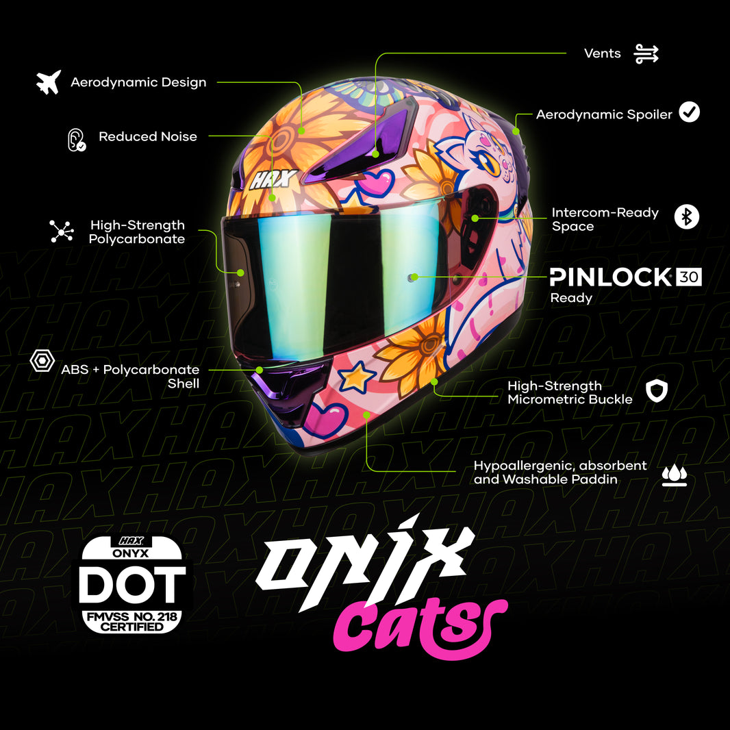 ONIX CATS HELMET | Glossy Finish
