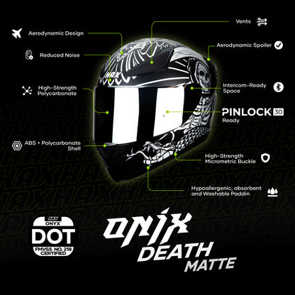 ONIX DEATH MATTE HELMET