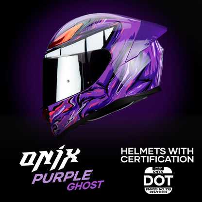 ONIX PURPLE GHOST HELMET | Glossy Finish