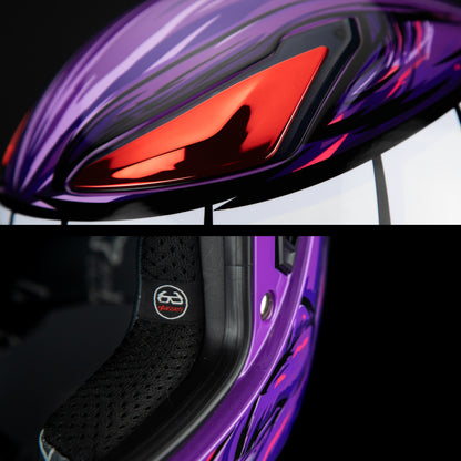 ONIX PURPLE GHOST HELMET | Glossy Finish