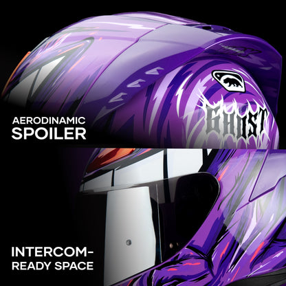 ONIX PURPLE GHOST HELMET | Glossy Finish