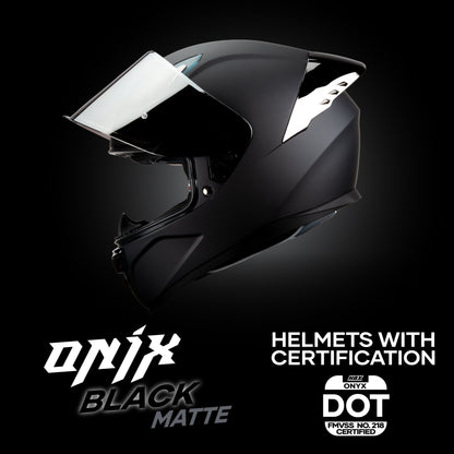 ONIX BLACK MATTE HELMET