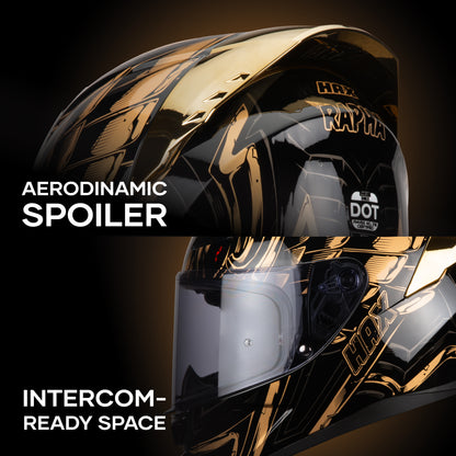 ONIX RAPHA GOLD HELMET | Glossy Finish