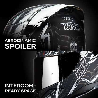 ONIX RAPHA SILVER HELMET | Glossy Finish