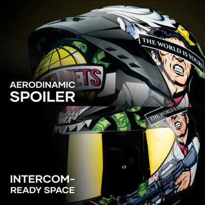 ONIX SCAR FACE HELMET | Matte Finish