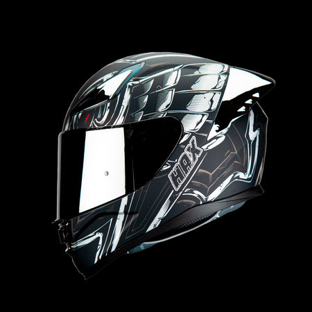ONIX RAPHA SILVER HELMET | Glossy Finish
