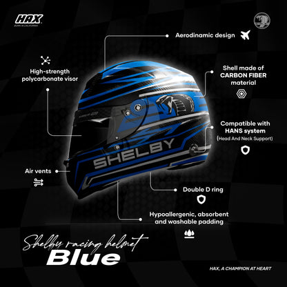 SHELBY RACING HELMETS | BLUE