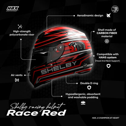 SHELBY RACING HELMETS | RED