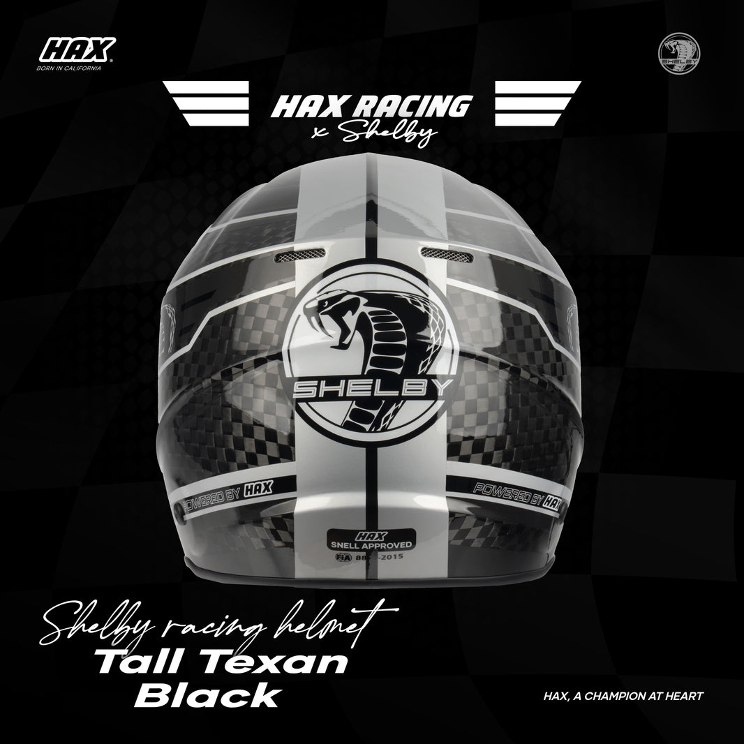 SHELBY RACING HELMETS | TALL TEXAN BLACK