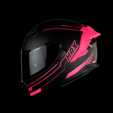 OBSIDIAN BLACK & PINK HELMET | Matte Finish
