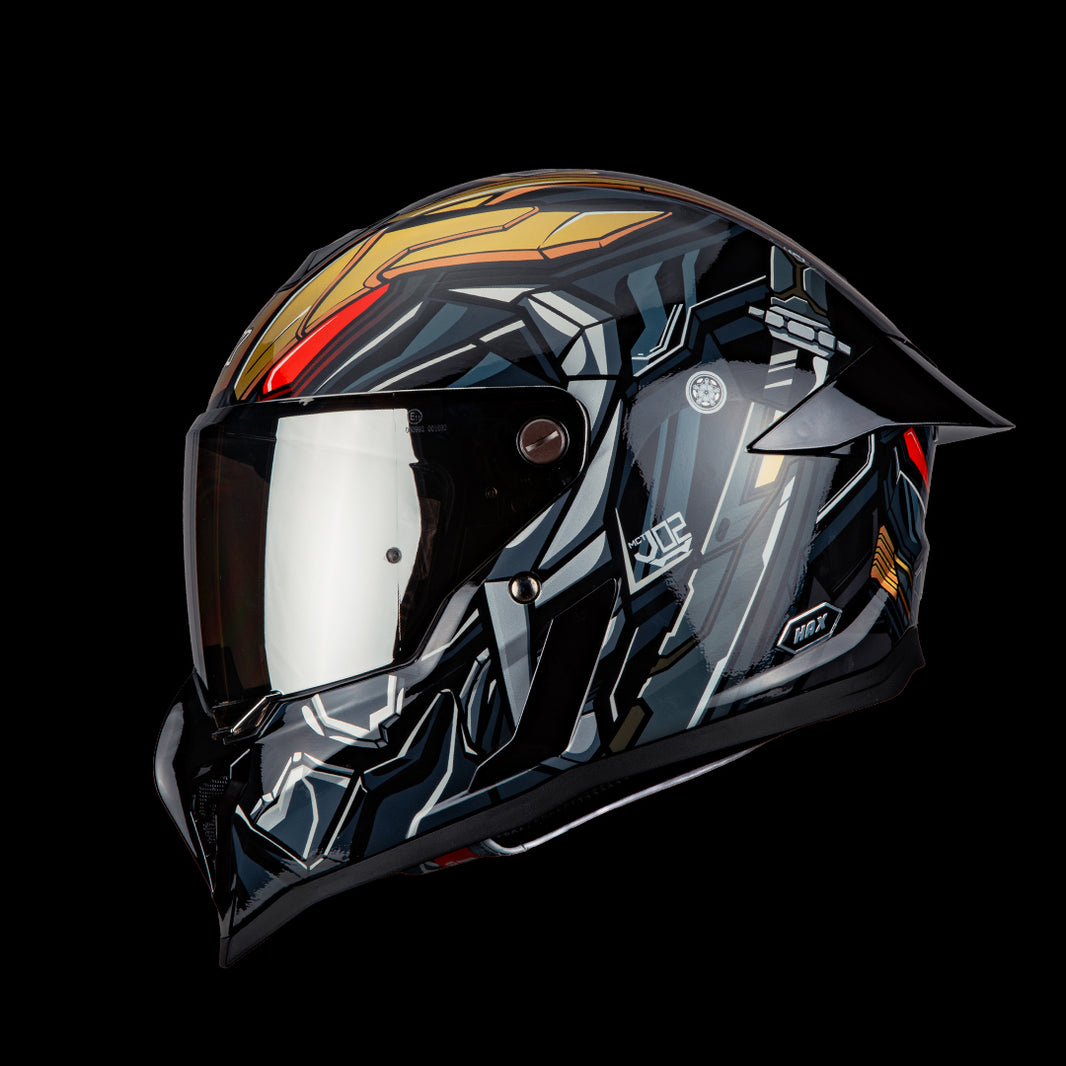 BLACK PEARL WARRIOR HELMET | Glossy Finish